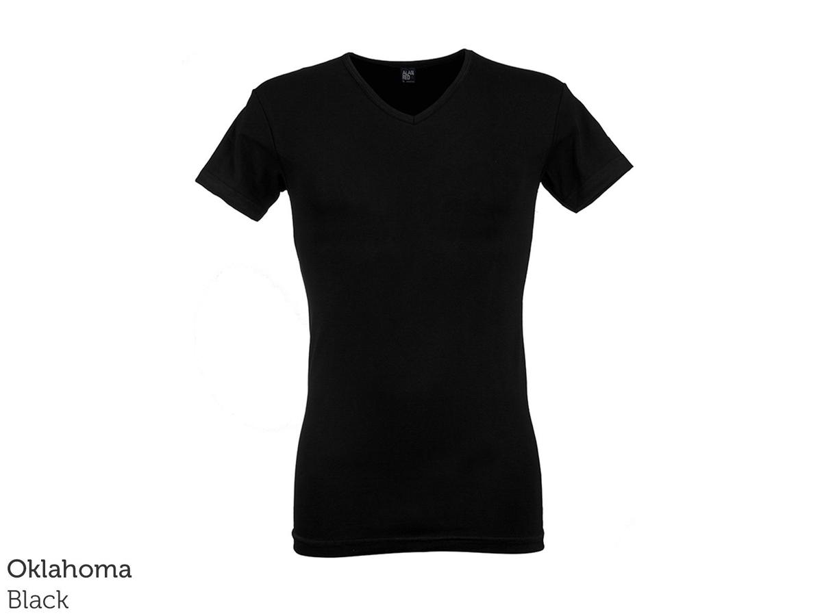 Alan Red Basic T-Shirt - 4-Pack - maat L - Zwart