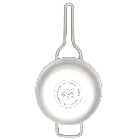BK Q-linair Master steelpan 16 cm met deksel