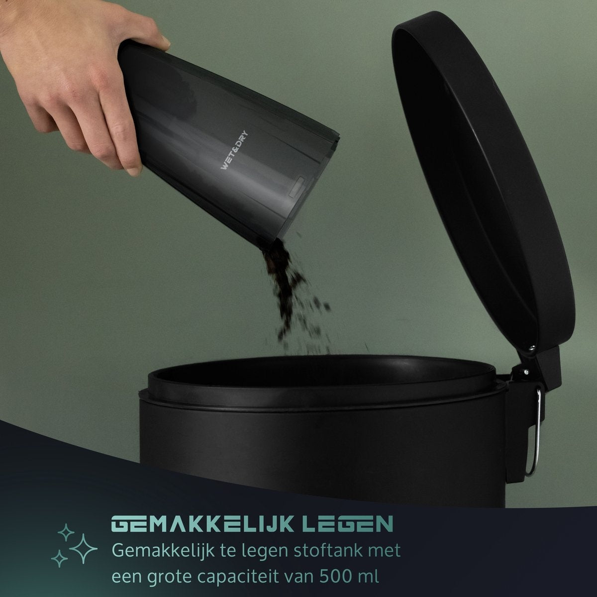 JAP Appliances Tornado S3C - Kruimeldief snoerloos (150W) met oplaadhangsysteem - 5 Opzetstukken en 2 HEPA-filters - Nat en Droog handstofzuiger - Kruimelzuiger draadloos - Auto stofzuiger