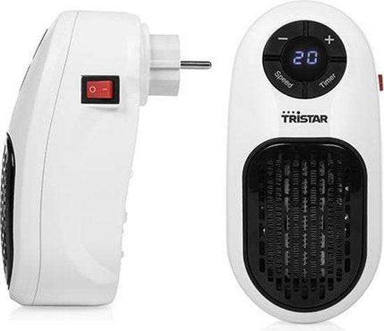 Tristar Plug Verwarming KA-5084 - Compacte kachel - Oververhittingsbeveiliging - Timerfunctie