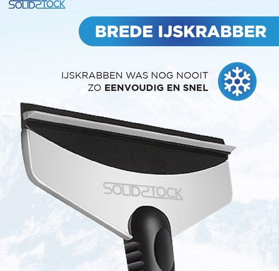 SolidStock IJskrabber Auto - Extra breed - Raamkrabber - Ergonomisch Design