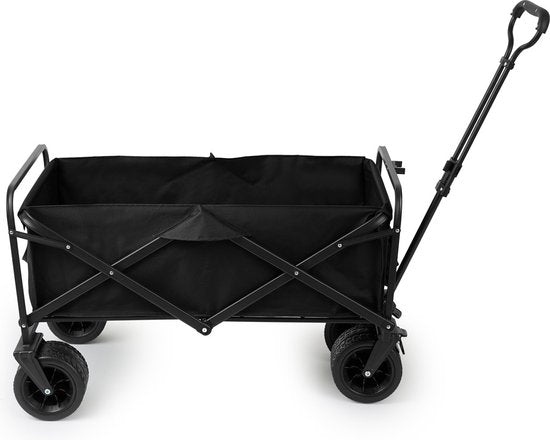 909 Outdoor Bolderkar - Opvouwbaar - Max laadvermogen 80 KG - 100x57x99cm - Zwart