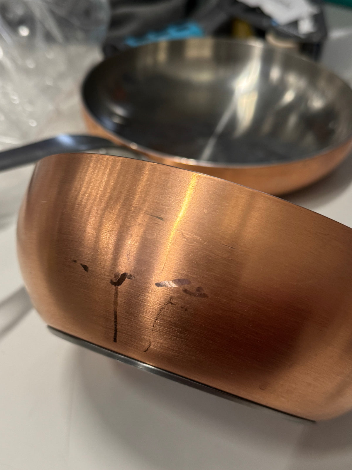Mauviel Steelpan - 3 Laags - 18cm Diameter - 1,25L - Koper, RVS & Aluminium