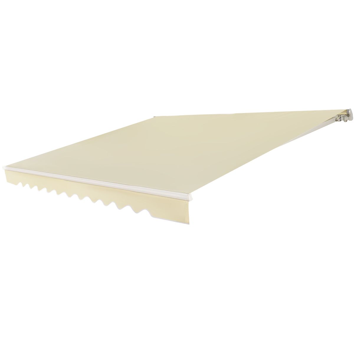Coast Zonnescherm Terras Uitschuifbaar met Zwengel – 3 x 2,5 m – Beige