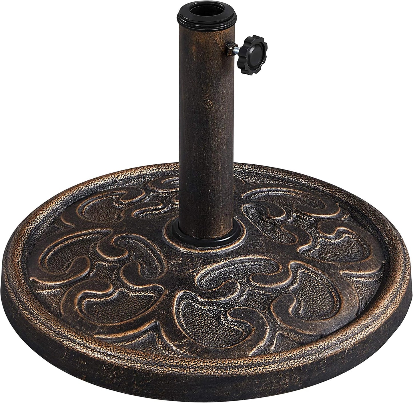 Yaheetech Parasolvoet Brons - Stabiele Parasolstandaard - Ø38-48 mm - 44,5 x 44,5 x 32,5 cm - 10 kg