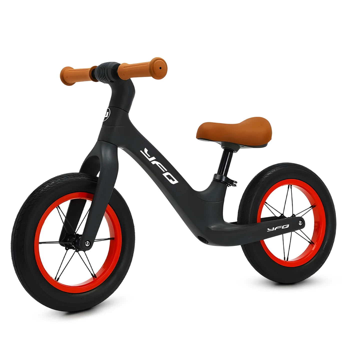 Neuleb Loopfiets KB003 - Zwart - Voor 3 tot 6 Jaar - Verstelbaar Zadel - Antilekbanden - Met Standaard - Lichtgewicht
