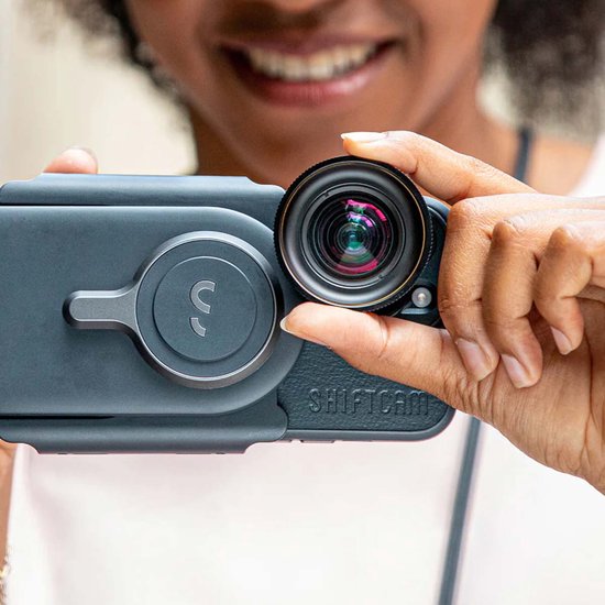 Shiftcam LensUltra 60mm Telelens – 2-5x scherpe optische zoom – Uitstekende scherptedieptecontrole – Gemaakt van fluorietglas en aluminium - Zwart