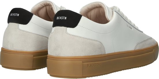 Blackstone SLATE HARPER - DG516 Wit Zwart - Sneaker (laag) - Heren - Wit - Maat: 45
