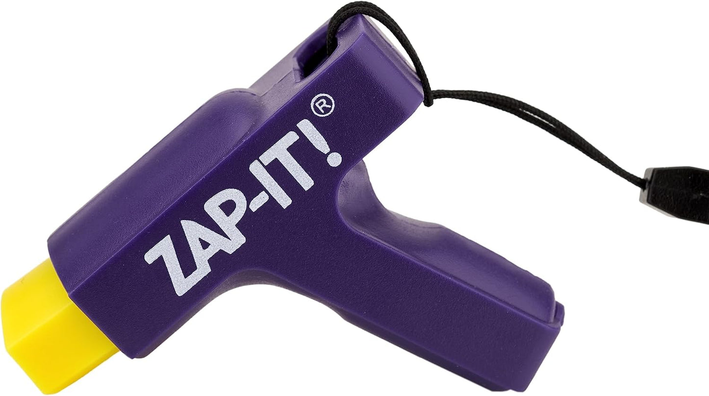 NoMasQuito Zap-It! Muggenbeet Verlichter - Piezo-elektrisch - Zonder Batterijen - Paars/Geel - 17 x 8 x 2,3 cm