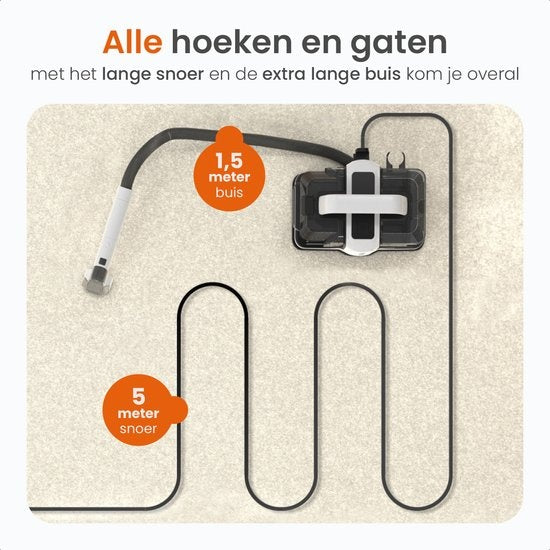 Goliving Tapijtreiniger - Reinigingsmachine - Krachtige Vlekkenreiniger - 450W Motor - Draagbare Bank Reiniger - Waterstofzuiger Met 2 Opzetstukken
