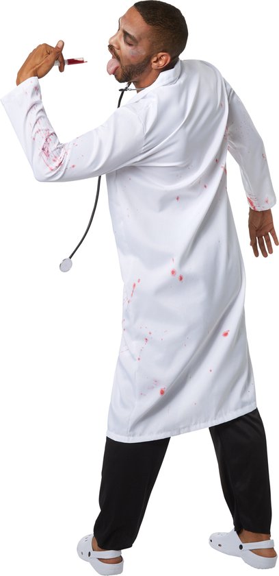 Dressforfun Griezelige dokter XXL - verkleedkleding kostuum halloween verkleden feestkleding carnavalskleding carnaval feestkledij partykleding - 302289