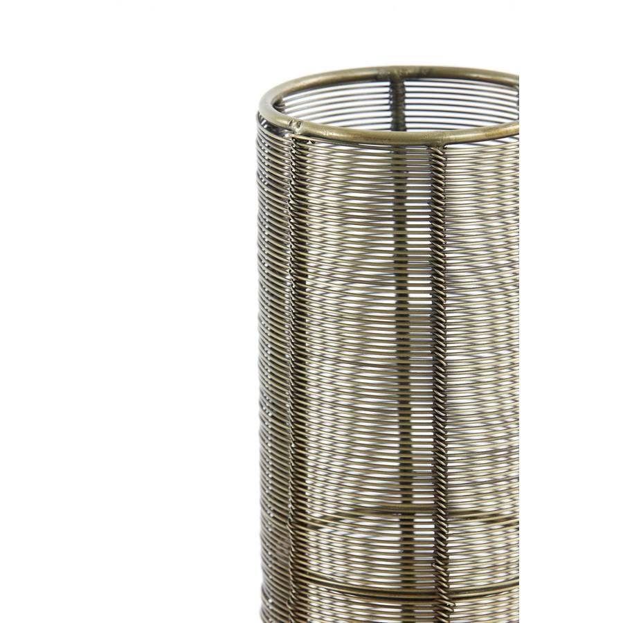 Lezuza Tafellamp Ø11x39,5 cm - Antiek Brons - Slank en Sfeervol Design