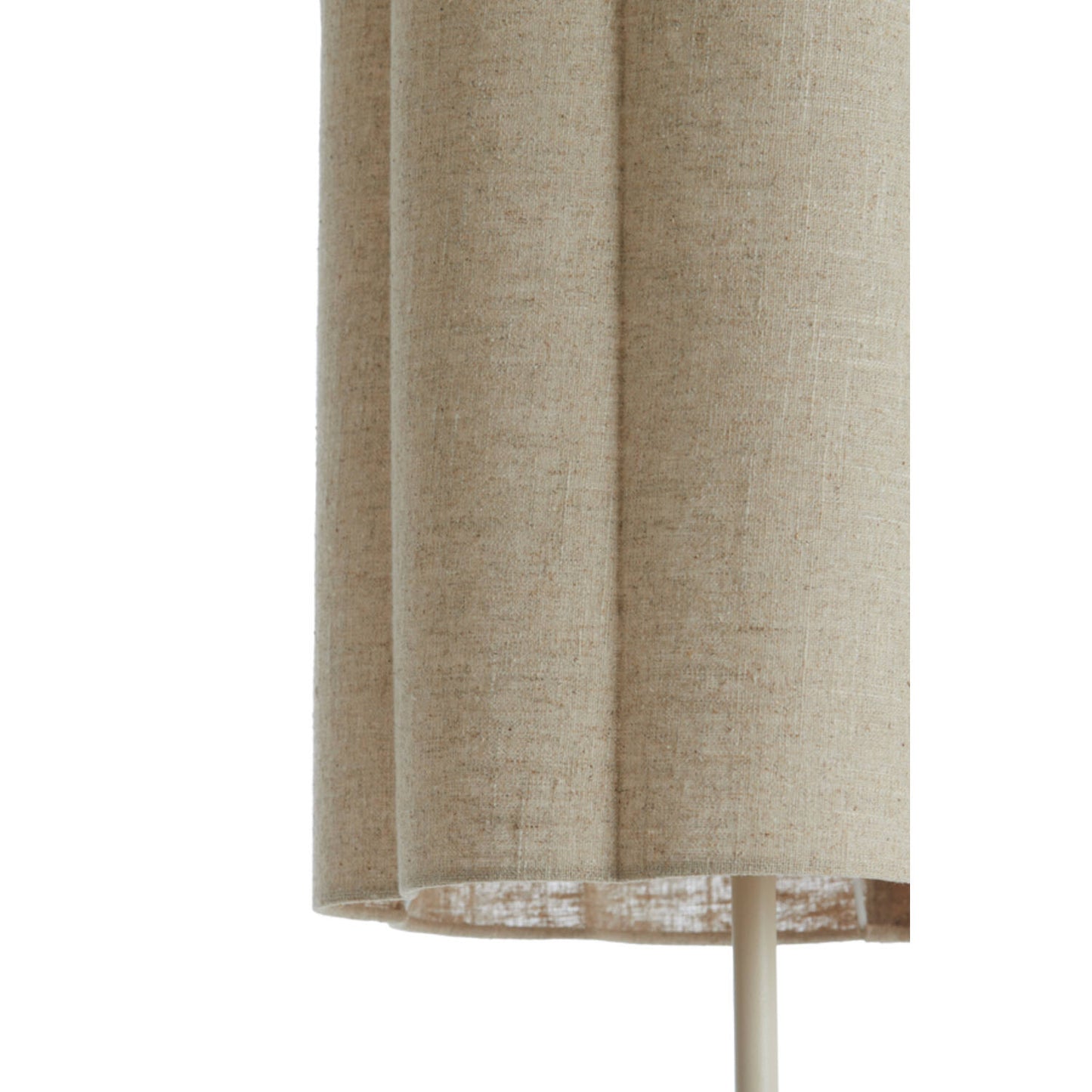 Light & Living Vloerlamp Fringe Ø 30 cm, H 165 cm, Crème – Scandinavisch design