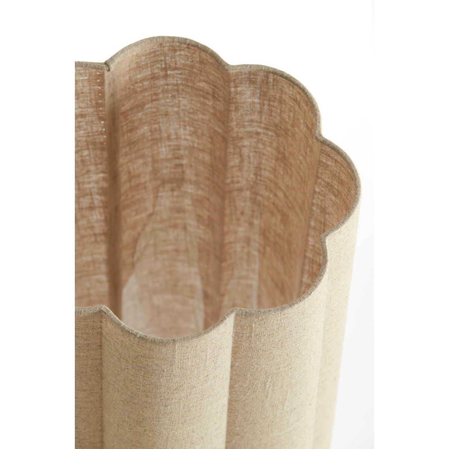 Light & Living Vloerlamp Fringe Ø 30 cm, H 165 cm, Crème – Scandinavisch design