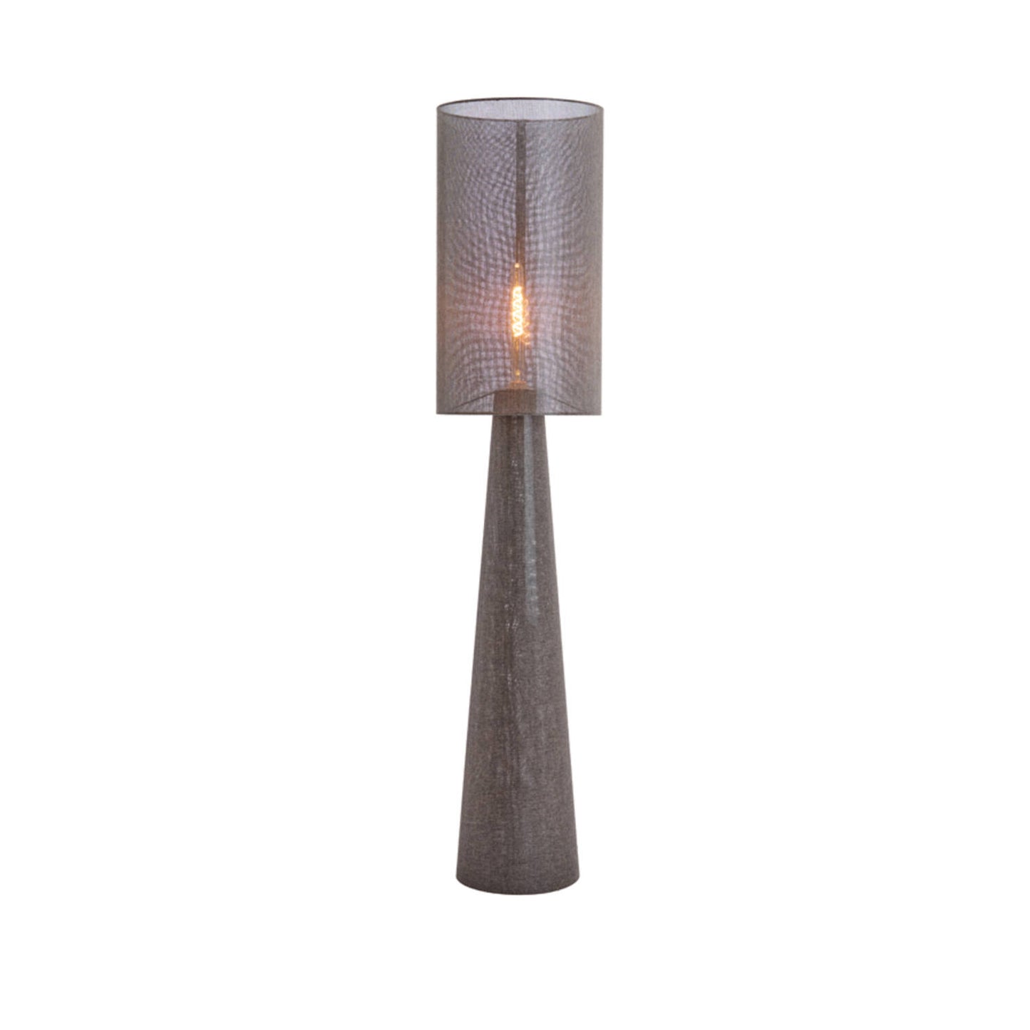 Micky Vloerlamp - Linnen - Ø38x180cm - Bruin