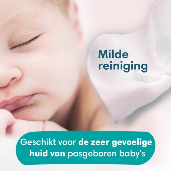 Pampers Sensitive Billendoekjes - 2-in-1: Reinigen Zacht & Beschermen - 0% Plastic In De Doekjes - 24 Verpakkingen van 52 Doekjes = 1248 Babydoekjes