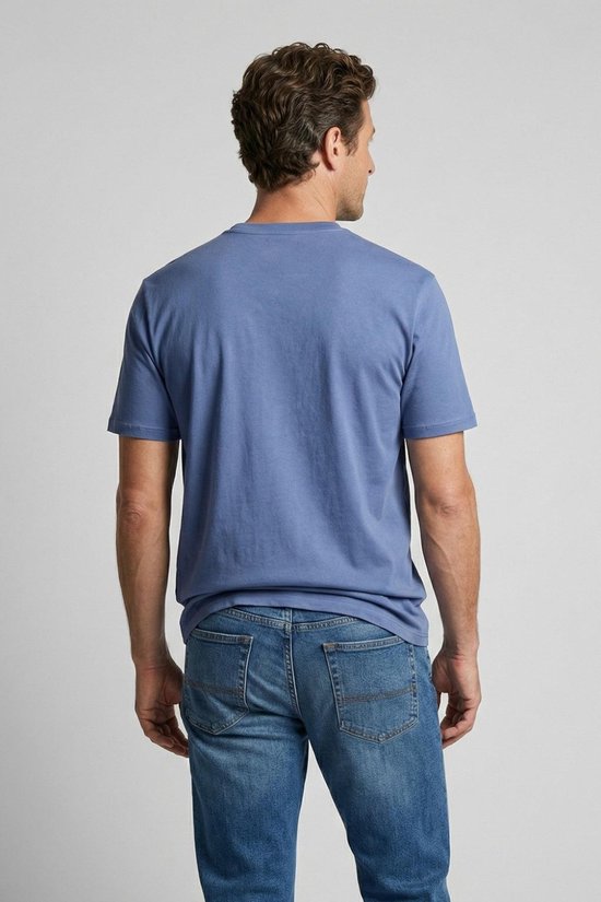 T-shirt met McGregor Vintage-print, Blauw - Heren - Maat XXL