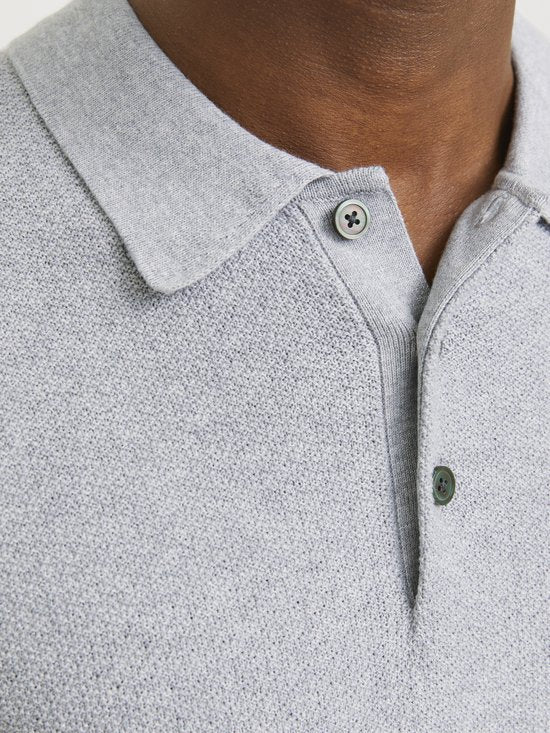 JACK&JONES - JWHSANDRI KNIT POLO LS - Heren - Polo's - Maat 3XL