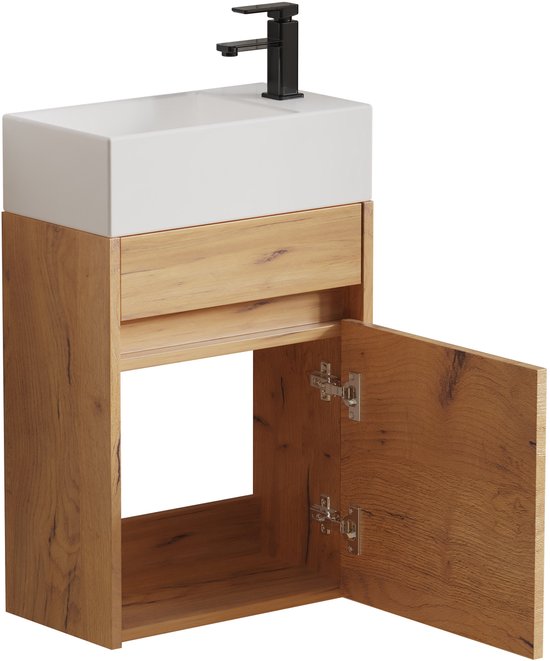 VDD – toiletmeubel – toiletmeubel met wasbak – toiletmeubel oak – fonteinmeubel – fontein meubel