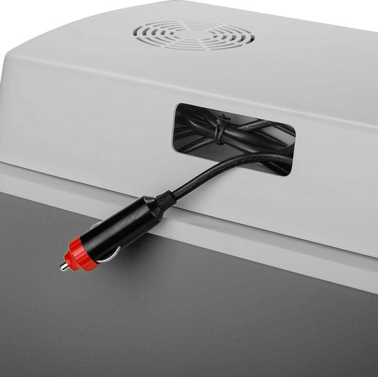 Tristar Koelbox KB-7424 - Coolbox 22 liter - Lichtgewicht met handvat - Thermo-elektrisch koelsysteem - Met 12V stekker voor onderweg en in auto - Om te vormen naar 230V netstroom stekker - Grijs