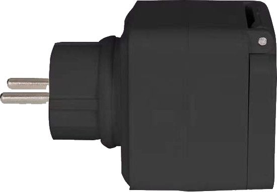 Denver Slimme Stekker met Energiemeter - Randaarde - Tijdschakelaar - Smart plug - Indoor & Outdoor - Met app voor iOS en Android - Amazon Alexa - Google Home - TUYA - Waterproof - PLO118