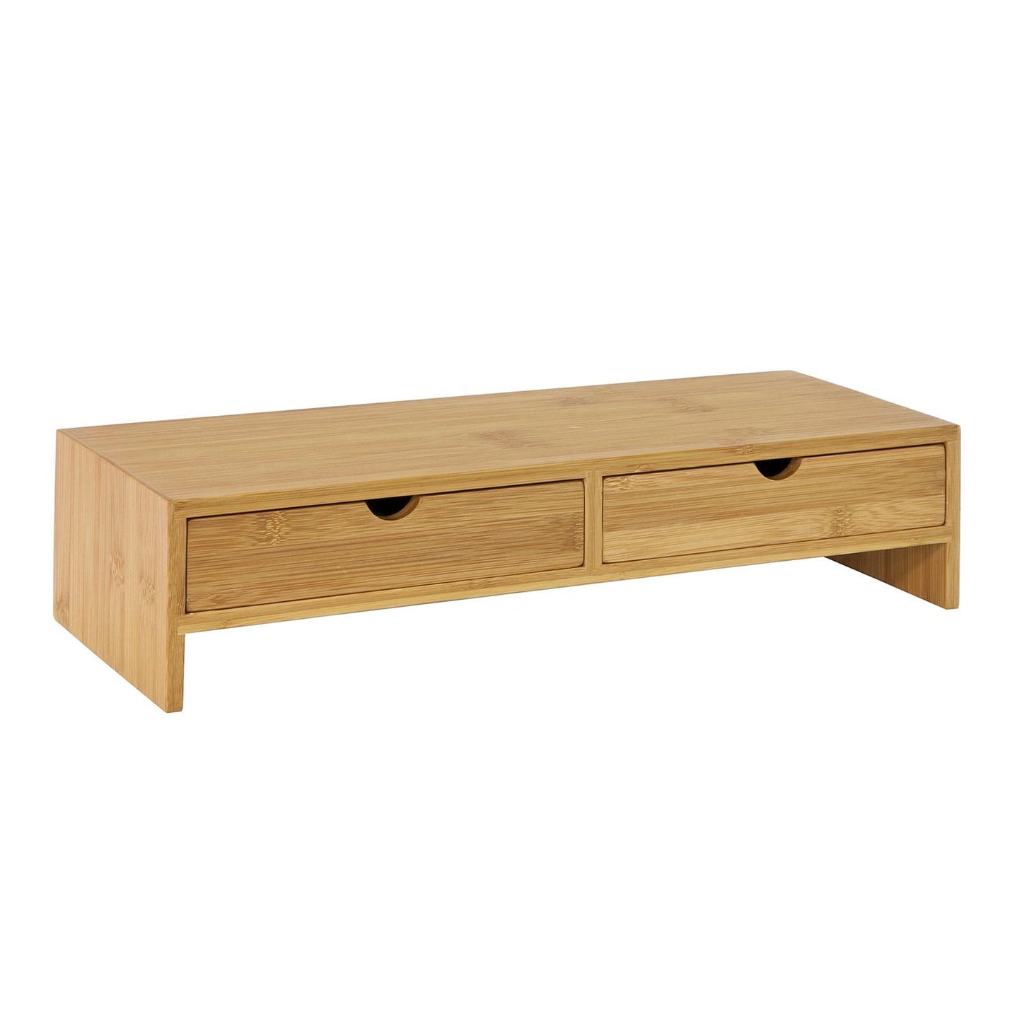 SoBuy FRG198-N Monitorstandaard - 2 Laden - 18 x 45 x 11 cm - Bamboe