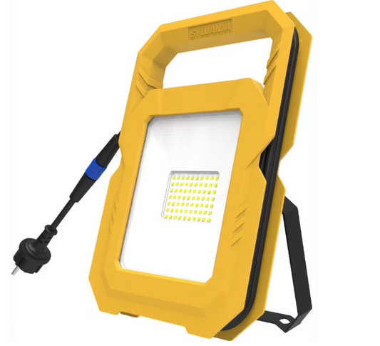 Sylvania LED Bouwlamp 50W | 226x65mm | 4000K Helder Wit | IP65 | Geel | SylWork Flood Light
