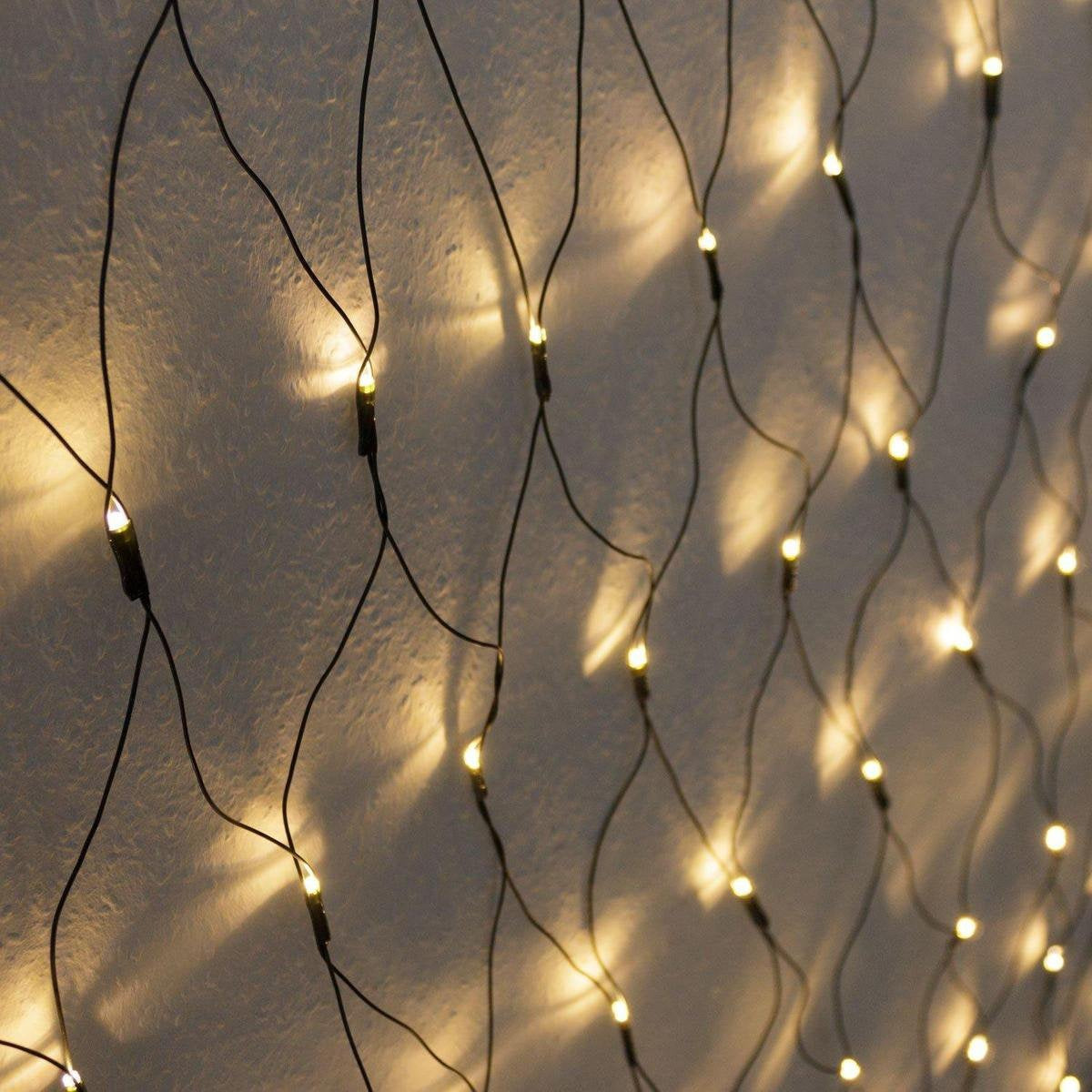 Monzana Lichtgordijn - 200x150cm 160 Leds - Binnen & Buiten Warm Wit