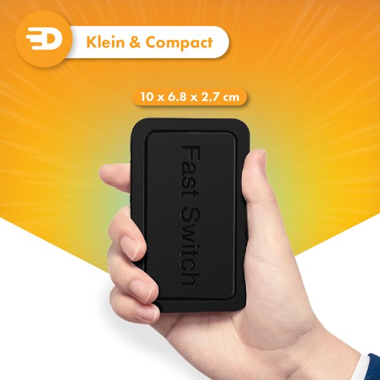 Drivv. Netwerk Switch - Tot 1000Mbps - 5 Poorten - Internet Switch - RJ45 splitter - zwart