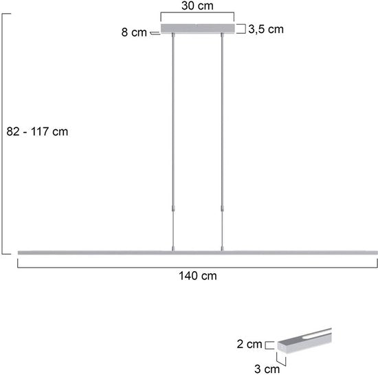 Hanglamp Steinhauer Zelena LED - Staal