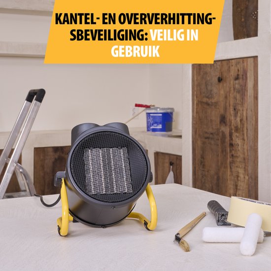 Tristar KA-5060 Industriële Kachel - 1000 W - 2000 W - 3 Standen - Regelbare Thermostaat - Oververhittingsbeveiliging - Zwart