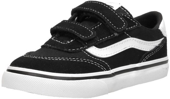 Vans Brooklyn LS V SUEDE/CANVAS ZWART/WIT Uniseks Sneakers - ZWART/WIT - Maat 23,5