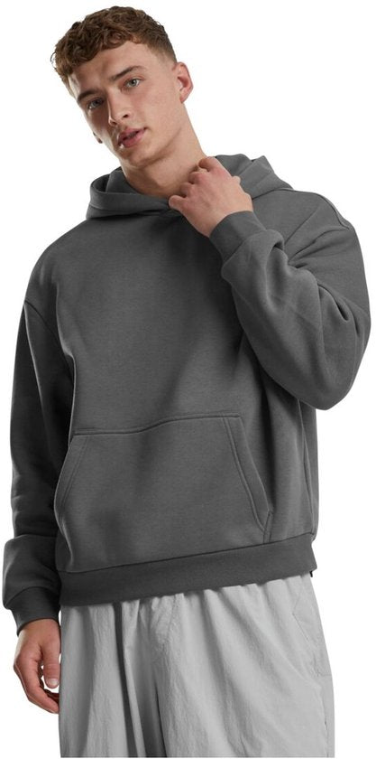 Urban Classics - Fluffy Hoodie/trui - S - Grijs