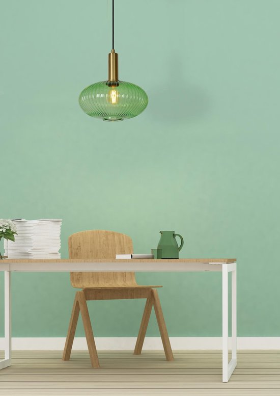 Lucide MALOTO - Hanglamp - Ø 30 cm - 1xE27 - Groen