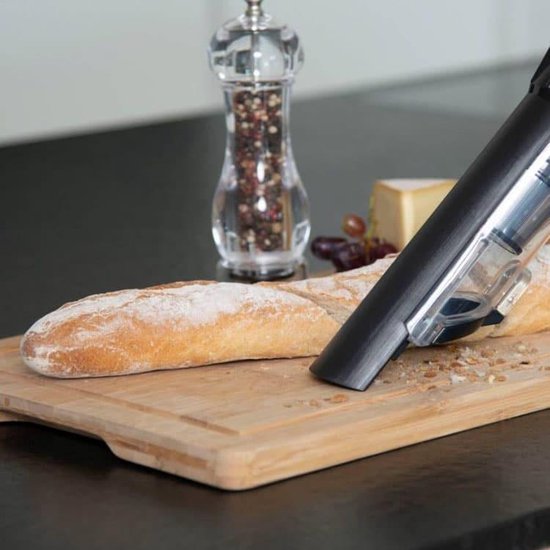 Livington Prime Everyday draadloze handstofzuiger zonder zak - Handstofzuiger met vermogen van 90 Watt - incl. 3 opzetstukken - zwart