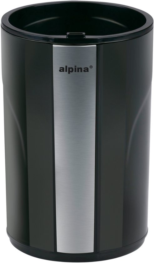 alpina Elektrische Koffiemolen 200W - Coffee Grinder voor 70g Koffiebonen - Bonenmaler met RVS Messen - Maler met Veiligheidsslot - Zwart