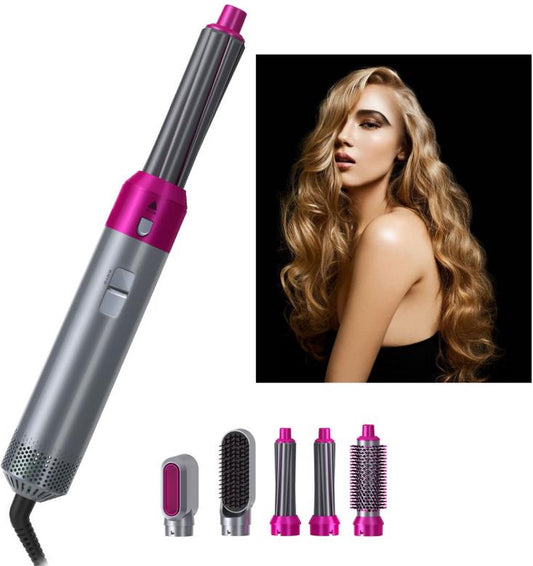 YiKo - Föhnborstel - Stijlborstel - 5-IN-1 Set- Krulborstel - Magic brush - Haardroger - Föhn - Multistyler - Automatische Krultang