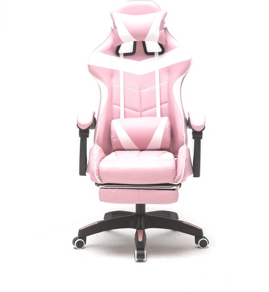 VDD Gaming Gamestoel met voetsteun - Roze