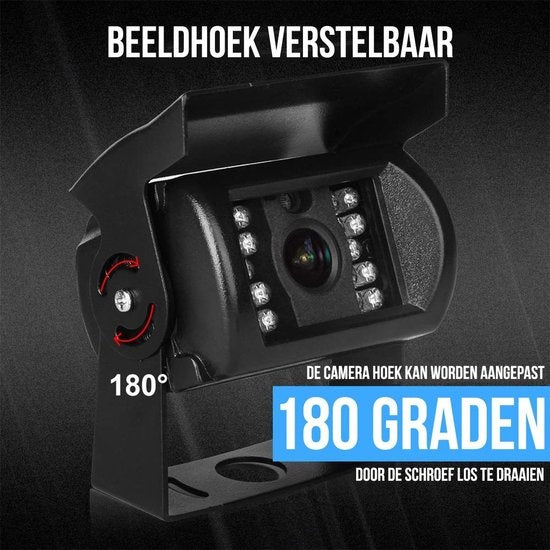 Strex Achteruitrijcamera - Draadloos - 7" Scherm - Nachtzicht - Waterdicht