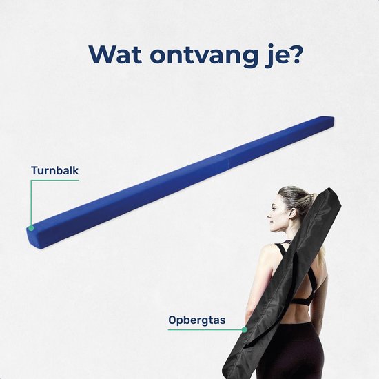 ProSkill Turnbalk - 210cm - Evenwichtsbalk - Voor thuis - Opvouwbaar - Turnen