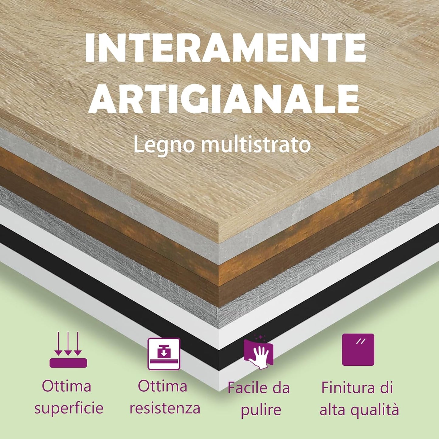 vidaXL Wandplanken Set van 2 – 100 x 15 x 20 cm – Zwart – Gelakt Hout