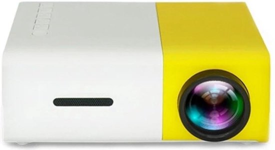 Mini Beamer - 320 x 240 - USB - HDMI - Wit - Geel - 50 lumen YG-300