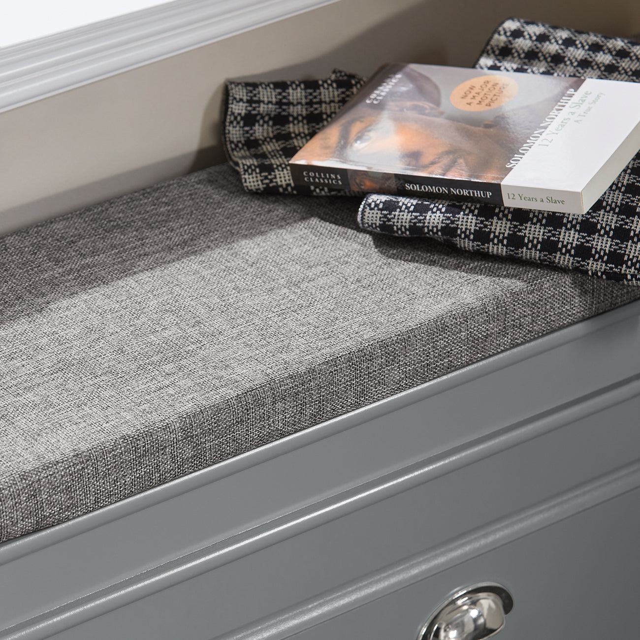 SoBuy FSR82-K-HG Schoenenkast met Zitvlak - 75 x 24 x 51 cm - Grijs