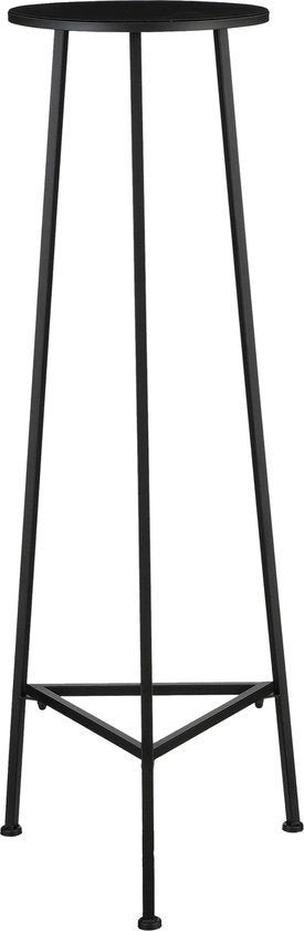 Mica Decorations Plantentafel - H120 x Ø35 cm - Metaal - Zwart