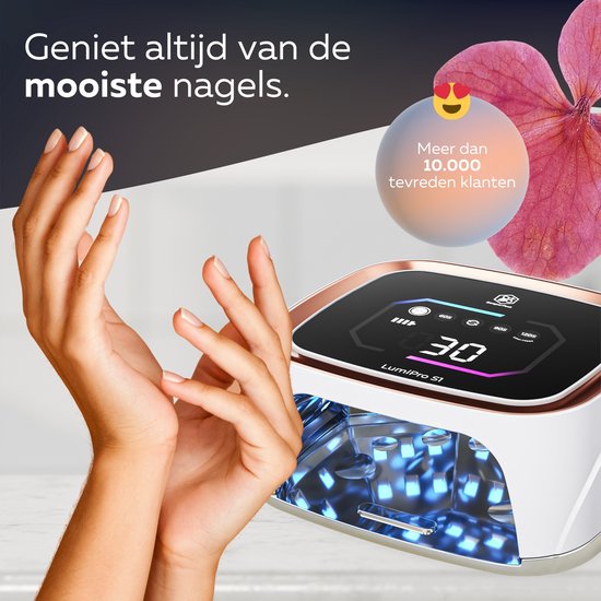 Beeperfect® UV Lamp Gelnagels - Nagellamp - Nagellamp UV Led - Nageldroger - Draadloos - Reflecterende binnenkant - Rose Goud