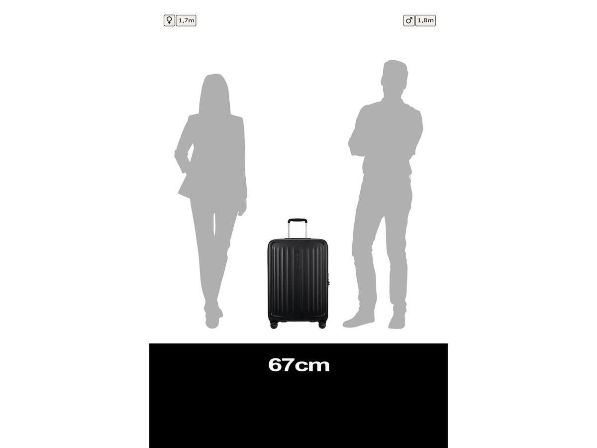 Samsonite Fyrm Spinner - Uitbreidbare Reiskoffer - maat 67 x 24 cm - Steel Blue