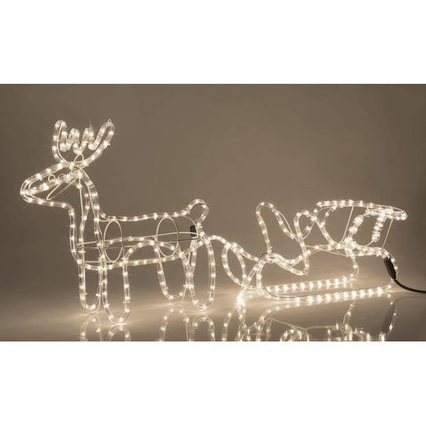 Nordlandia Buitenverlichting - Rendier met slee - Warm wit