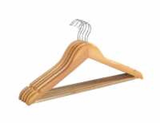 Wenko Kledinghangers Eco 45 X 23,5 Cm Hout Naturel 5 Stuks