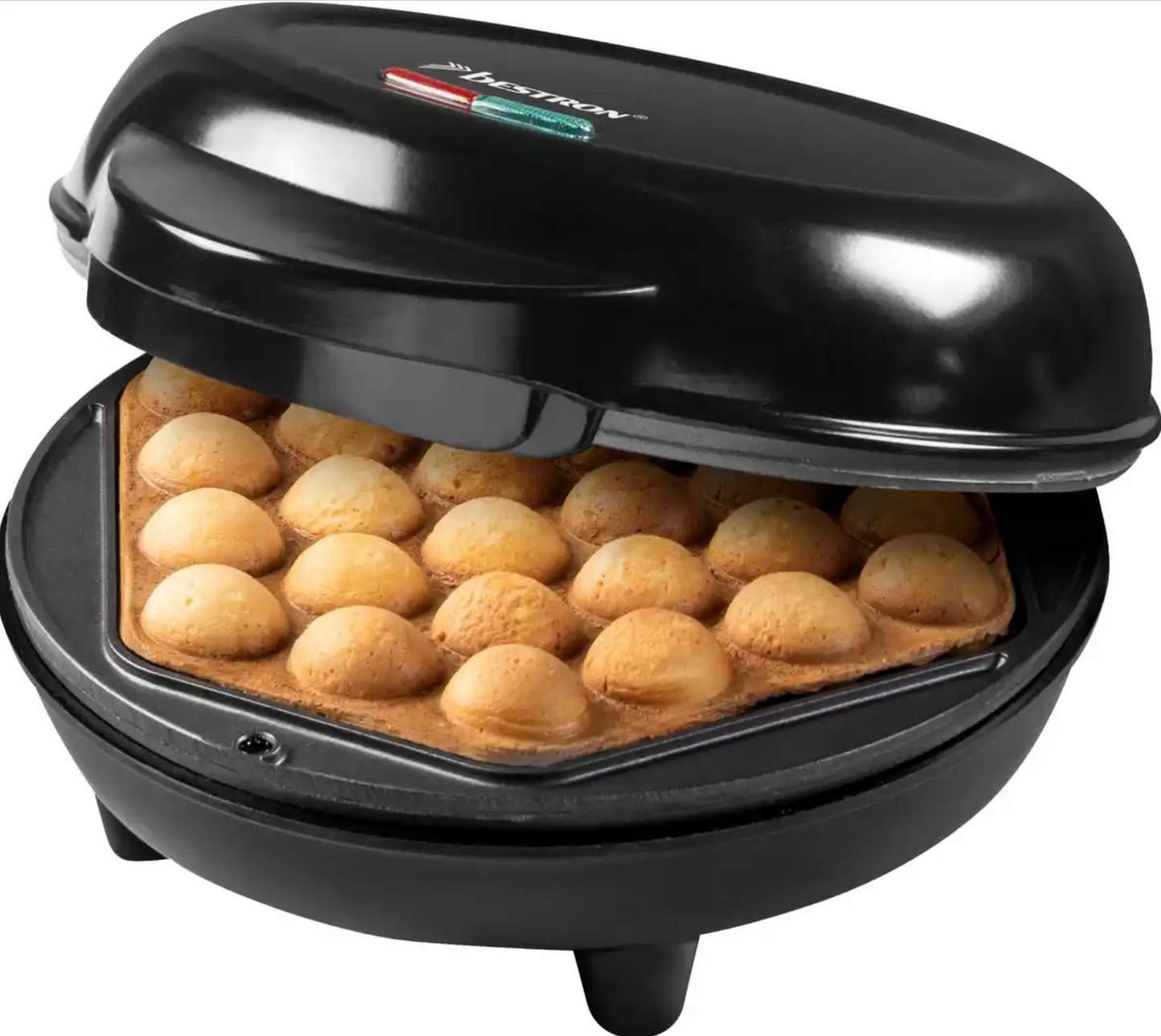 Bestron Bubble-Wafelijzer ABWM700Z - 750W met Automatische Temperatuurregeling en Backlampje