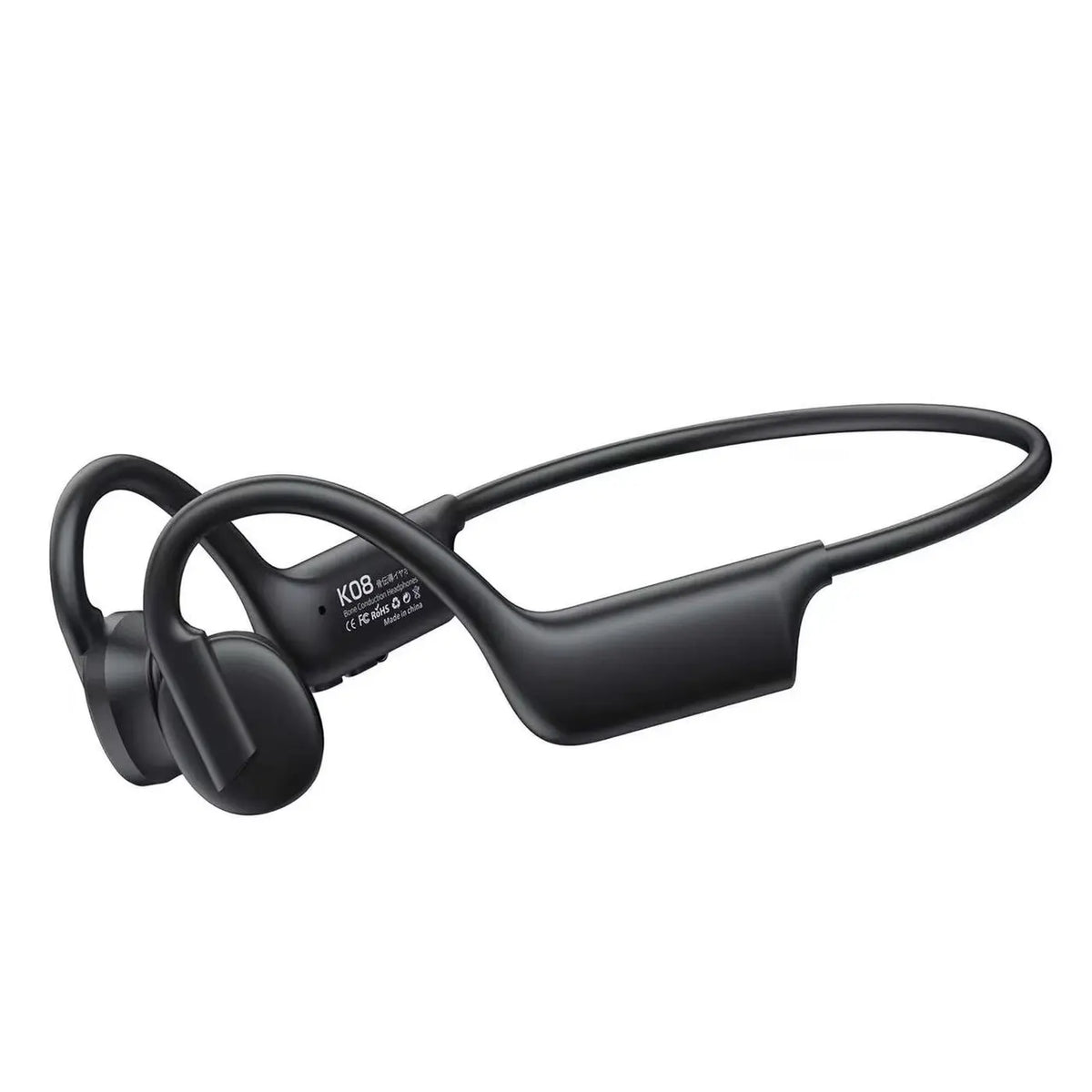 Verbex K08 Bone Conduction Oordopjes - Bluetooth - Open-Ear - Zwart - Sport - Handsfree Bellen